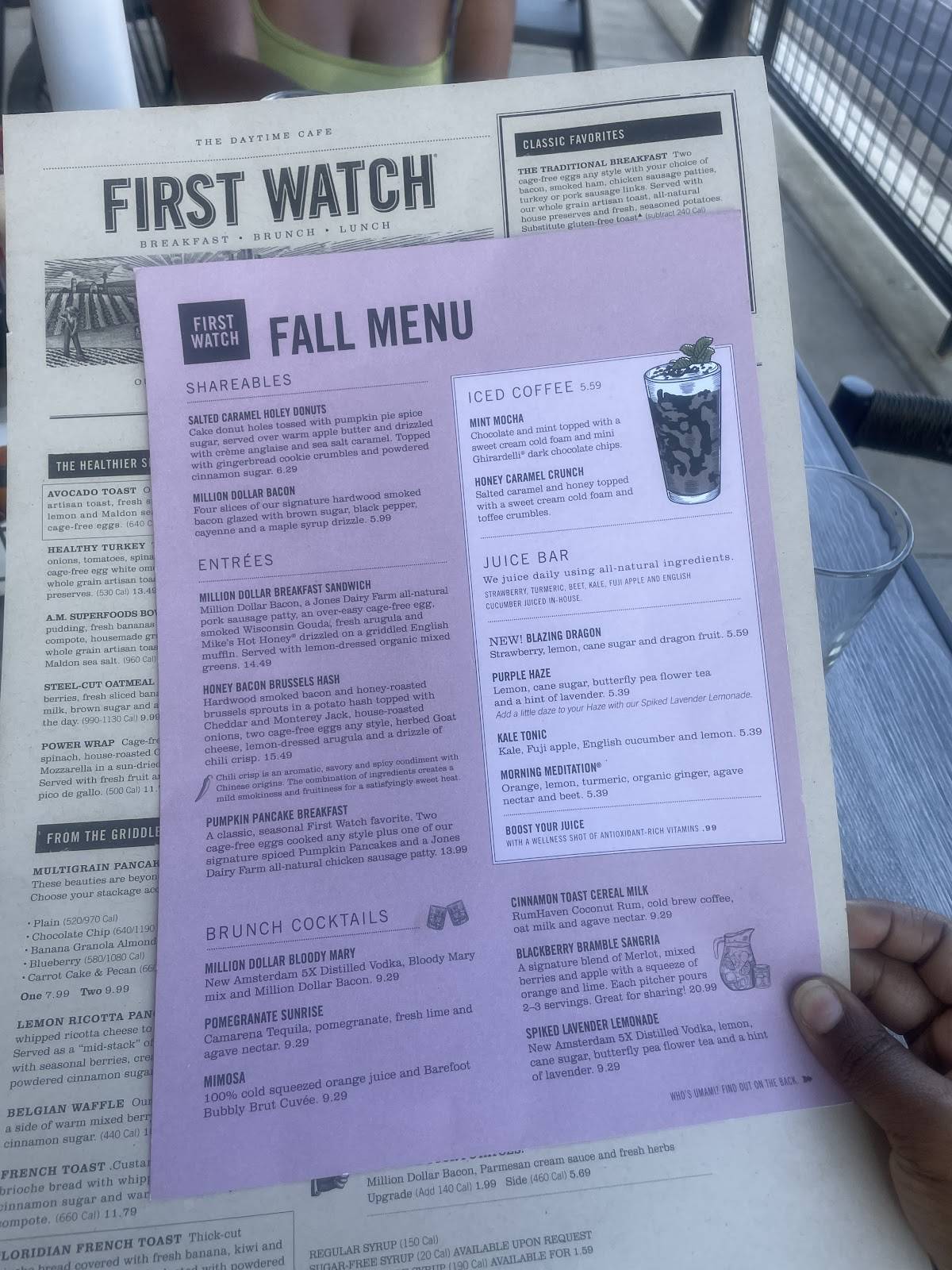 First Watch меню
