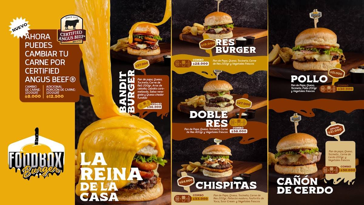FoodBox Burger Alcaravan меню