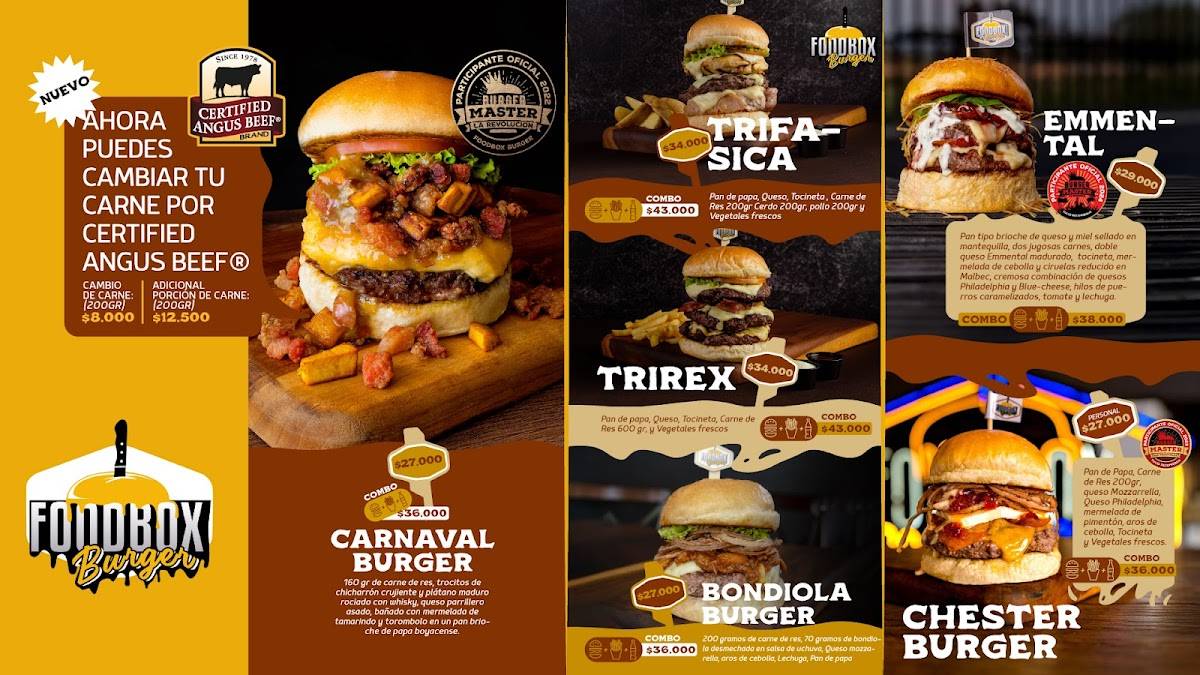 FoodBox Burger Alcaravan меню
