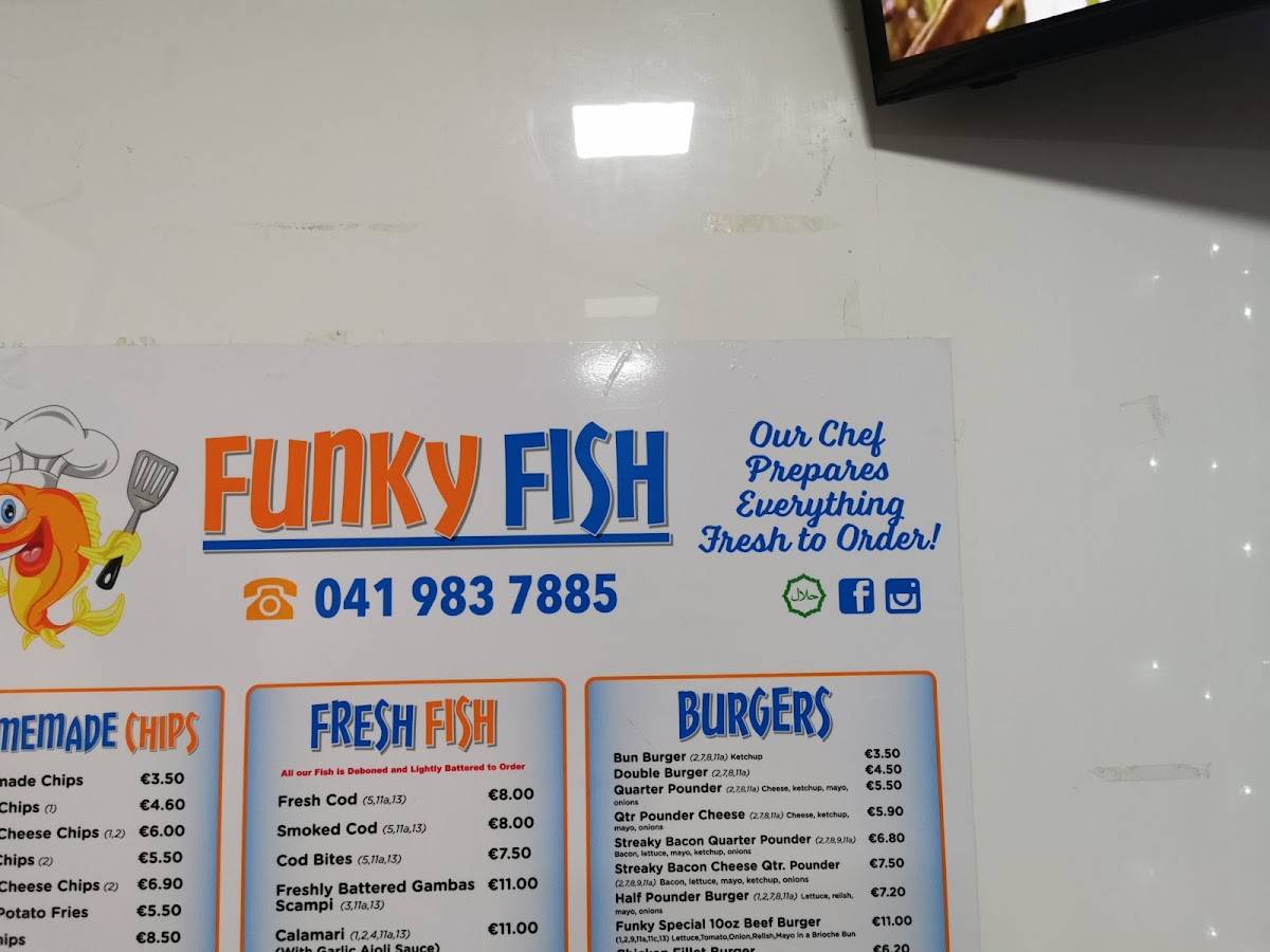 Funky Fish меню