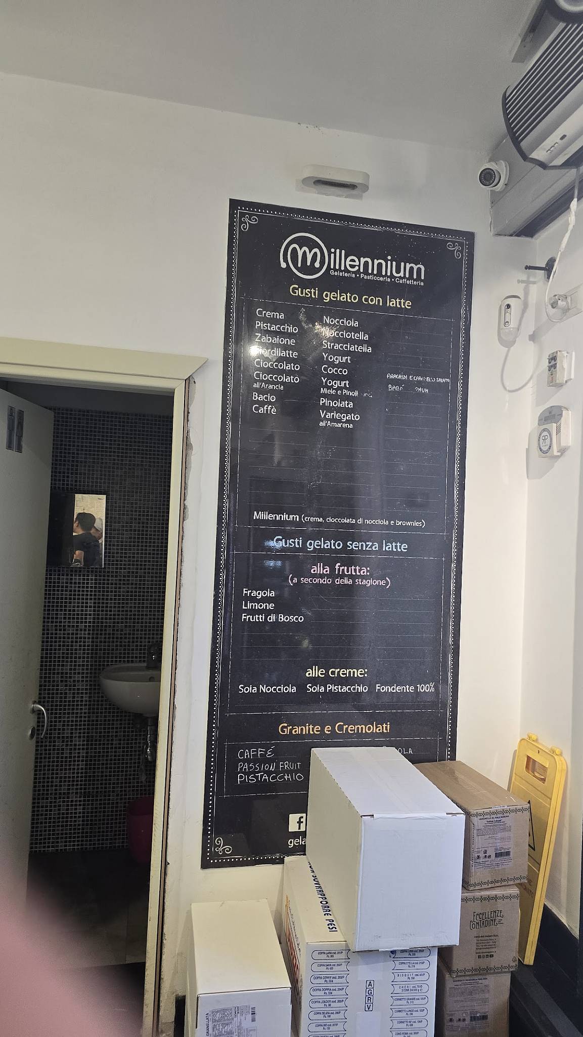 Gelateria Millennium меню