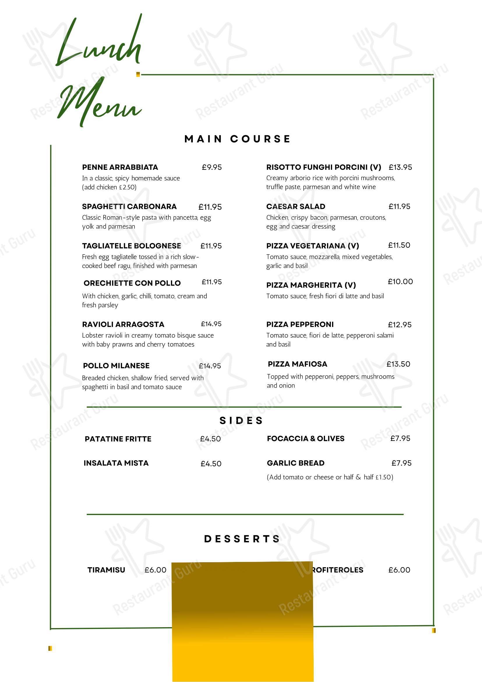 Gio Ristorante в Манчестере - Детское