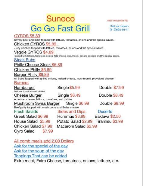 Go Go Fast Grill меню