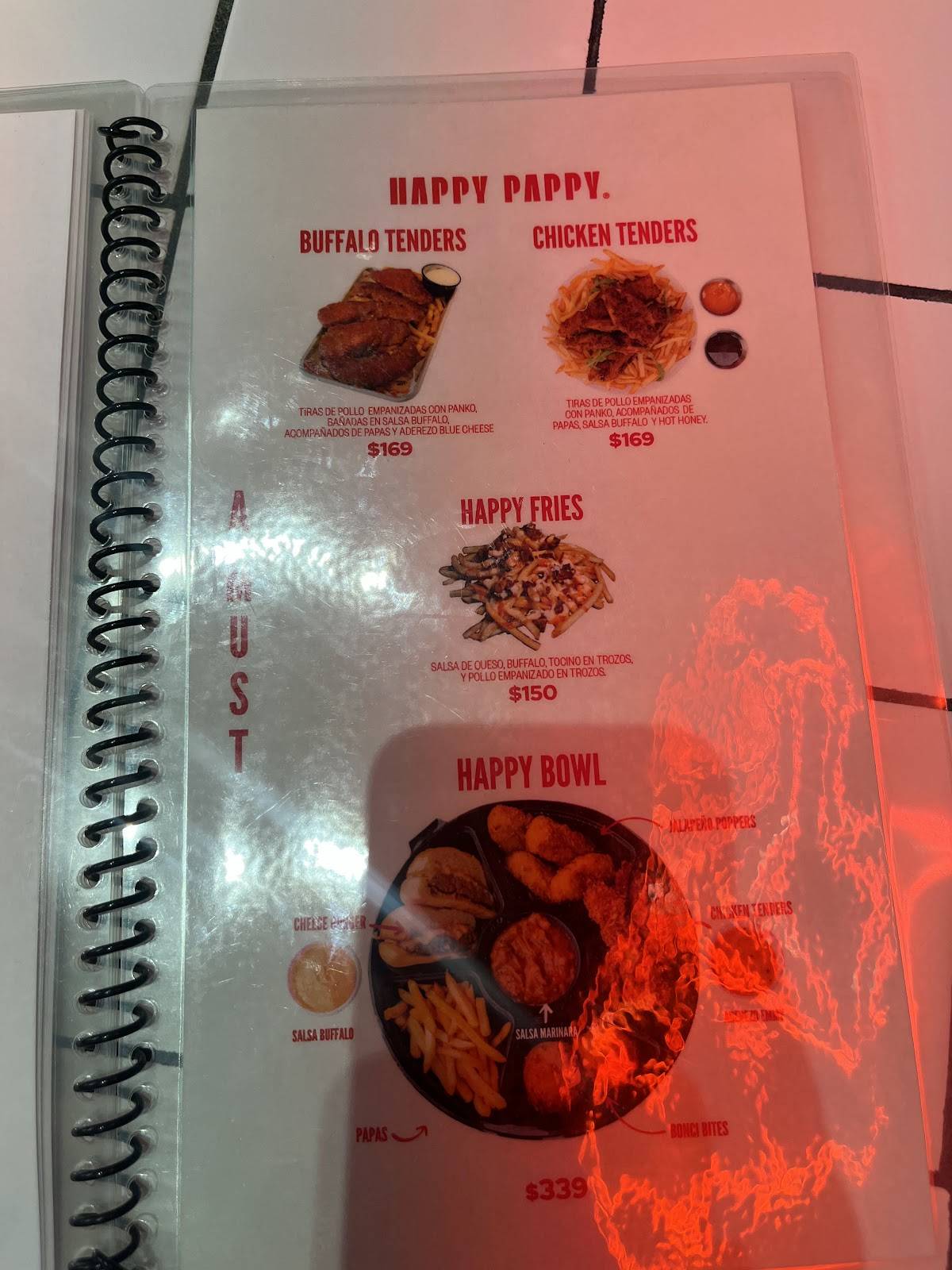 HAPPY PAPPY меню