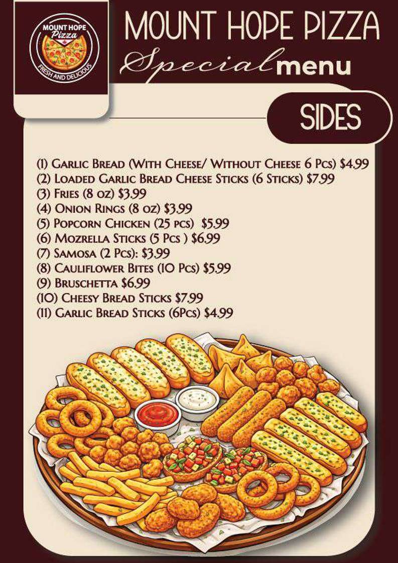 Mount Hope Pizza & Wings меню