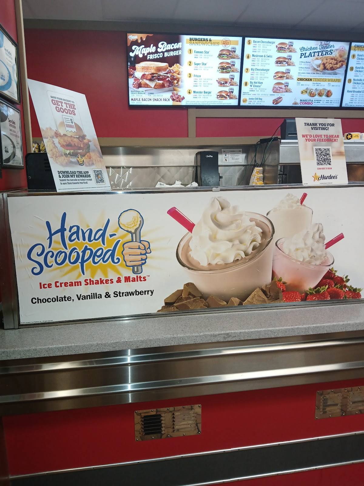 Hardee's меню