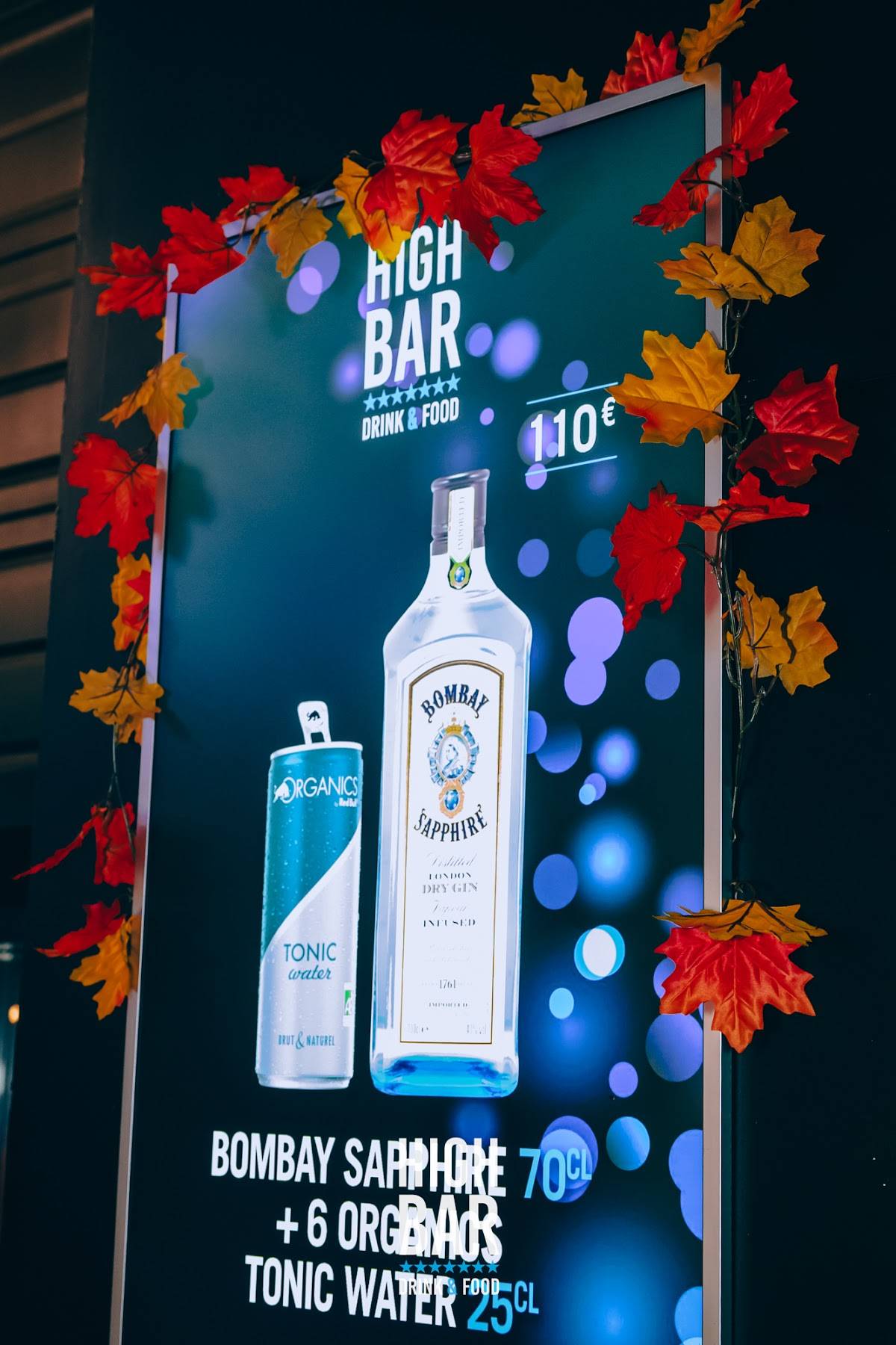 High Bar меню