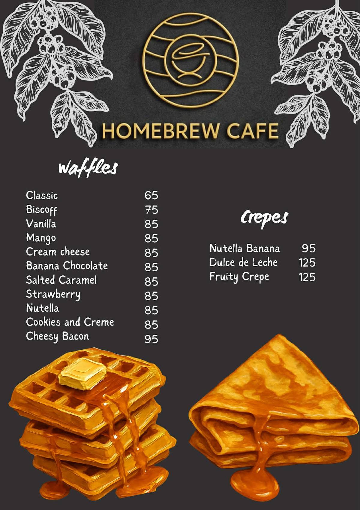 Homebrew cafe меню