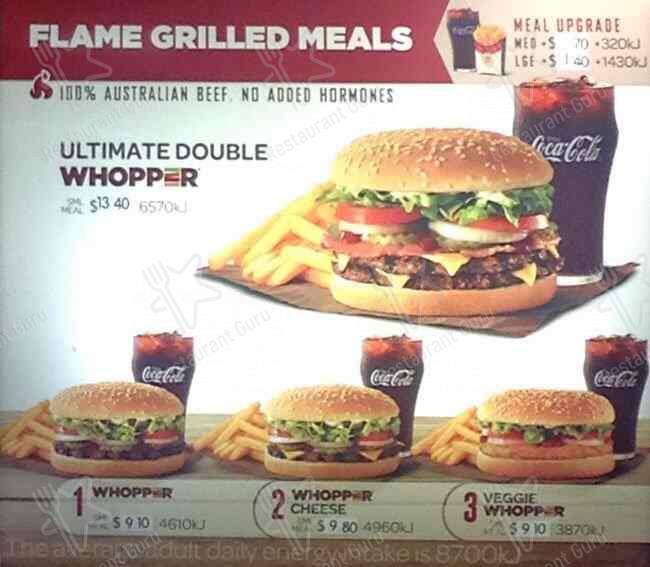 Hungry Jack's Burgers Rockingham меню