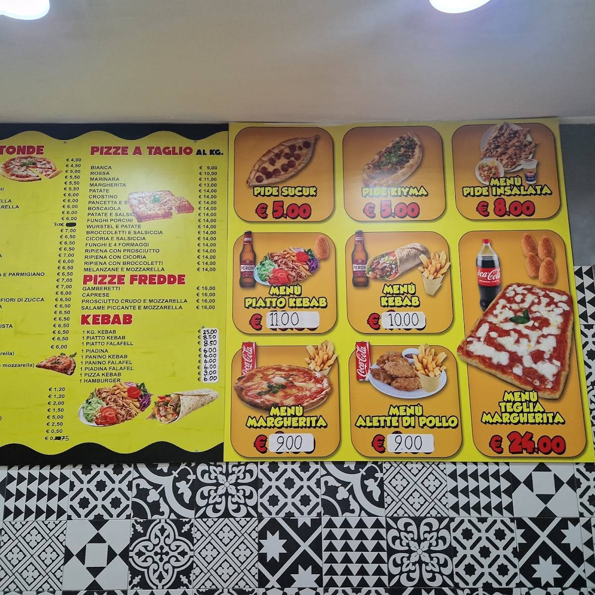 Istanbul kebab pizzeria меню