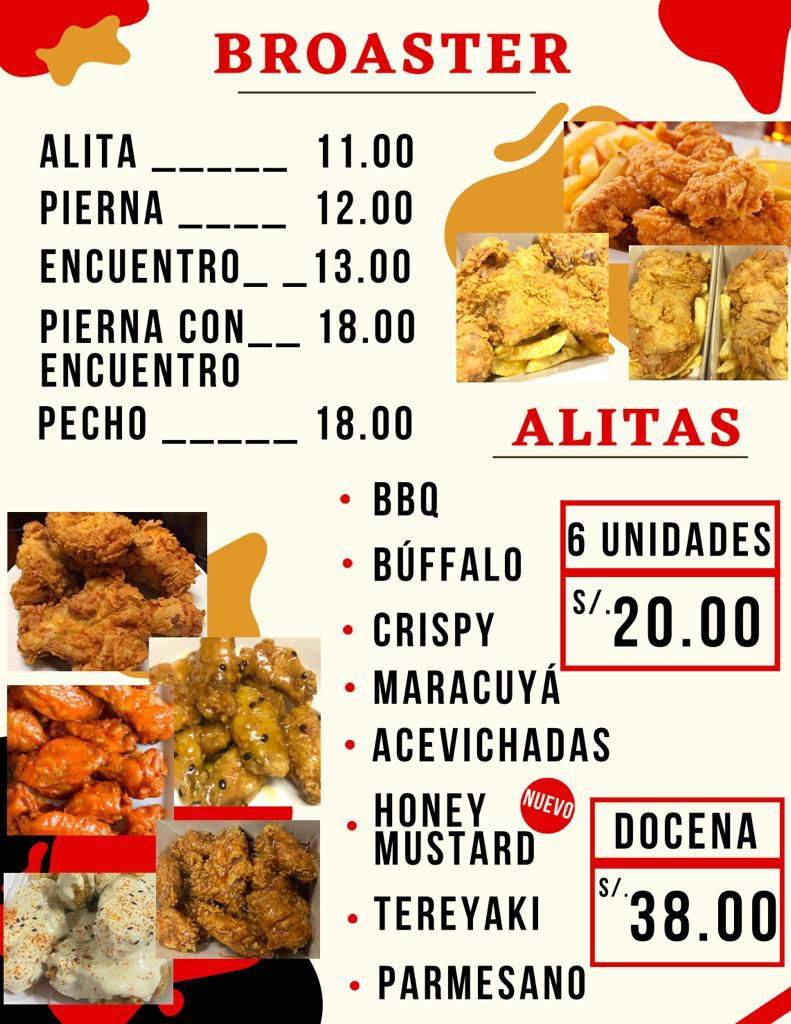 JFC FAST FOOD меню