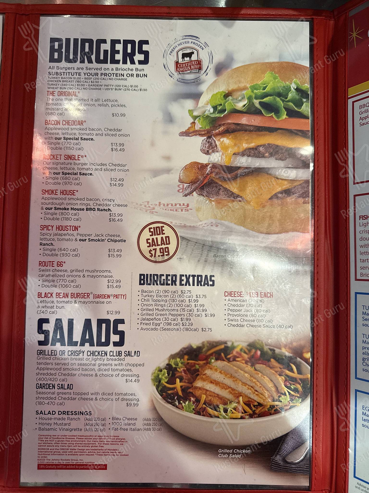 Взгляните на меню Johnny Rockets