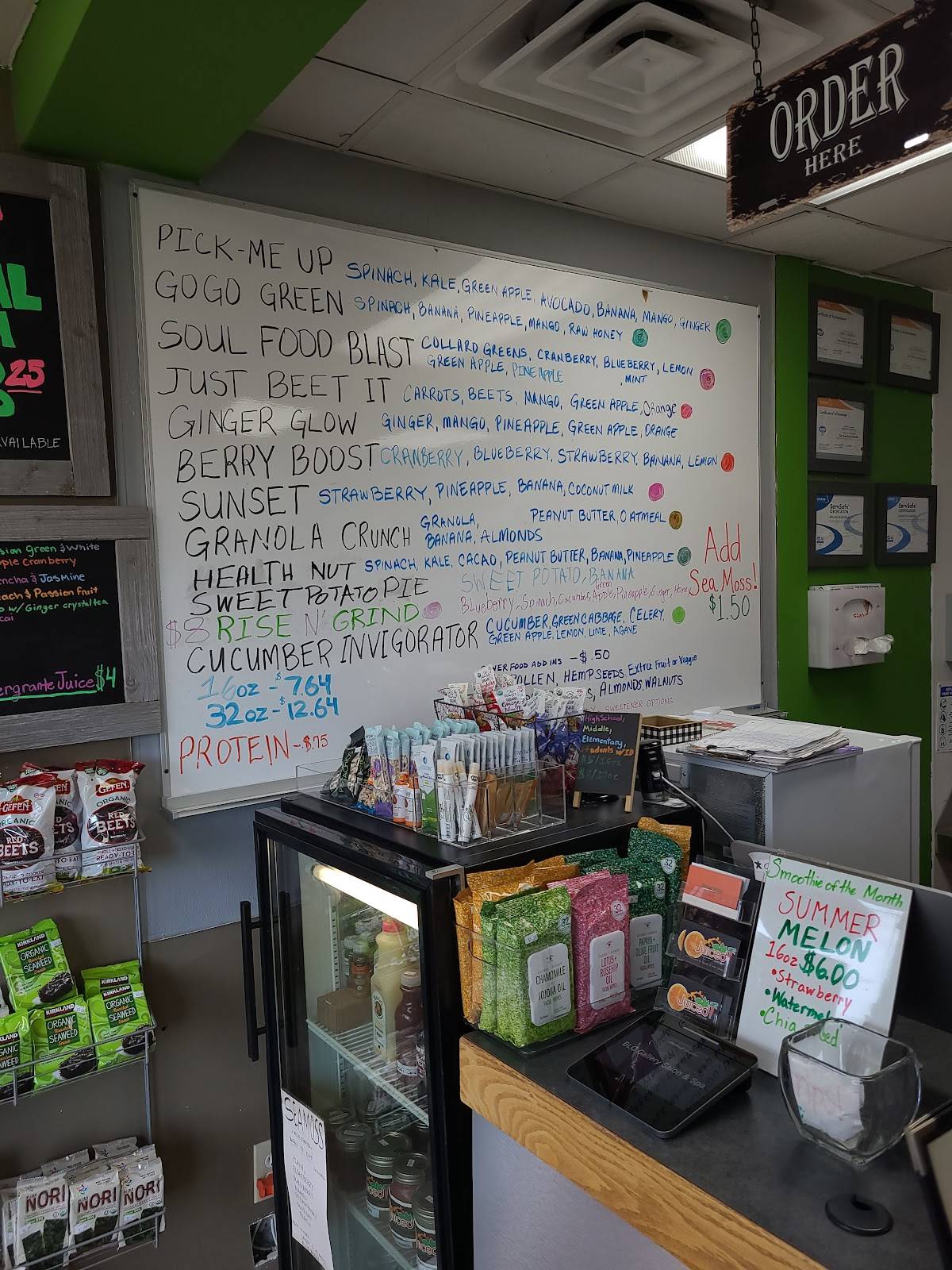 Juiced! Juice Bar меню