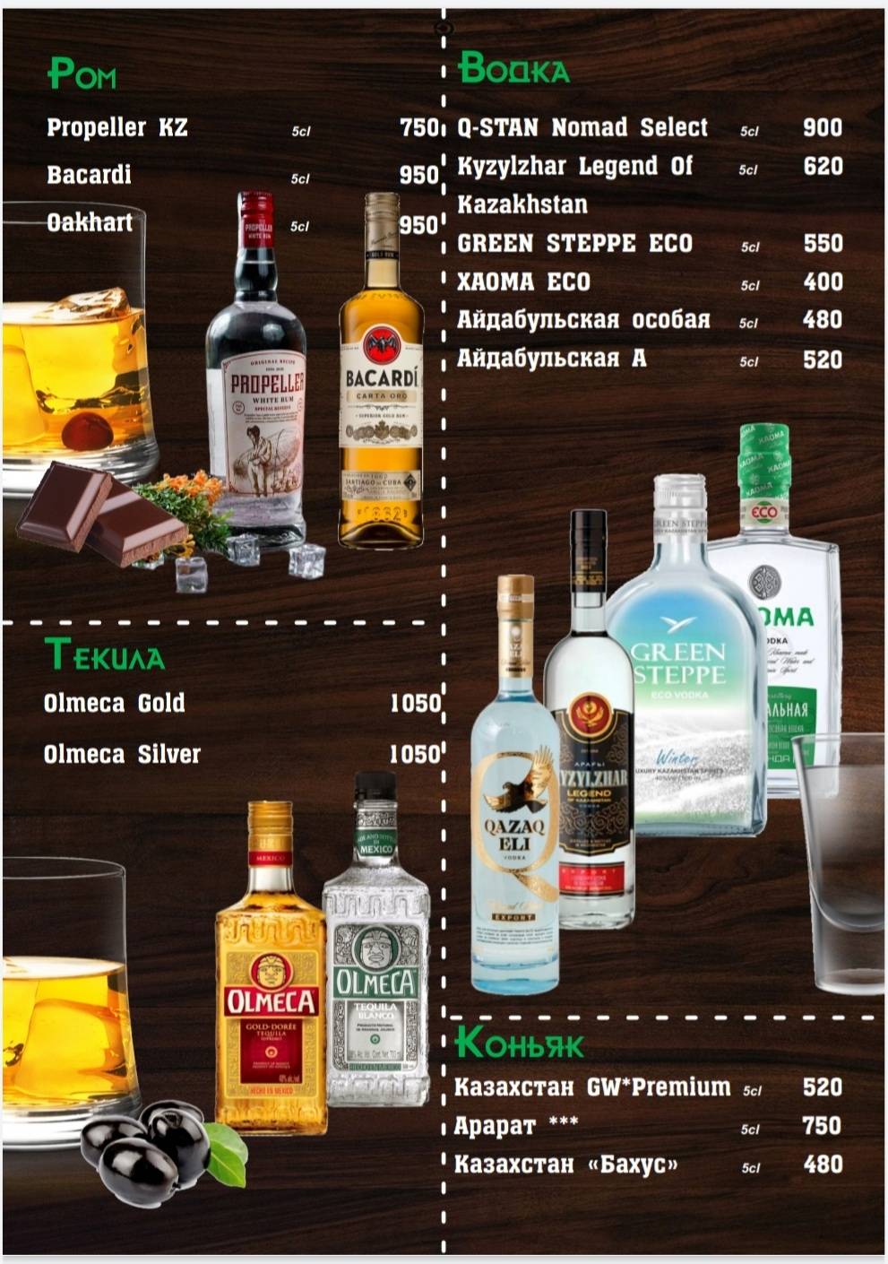 Кафе Рахат меню