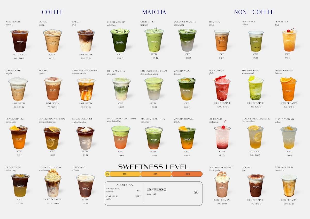 Kamon Coffee меню
