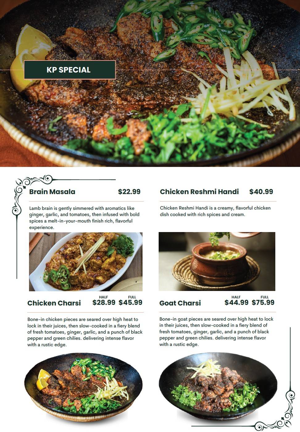 Karahi Point меню