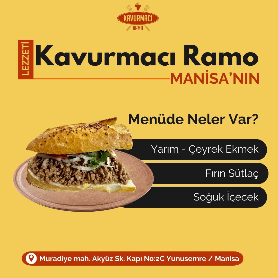 Kavurmacı Ramo меню