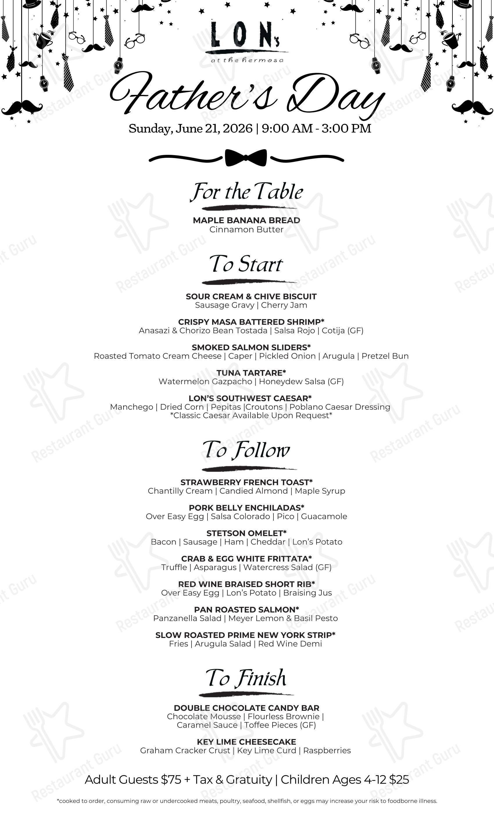 LON’s at The Hermosa Inn в Пэрадайзе-Вэлли - Детское
