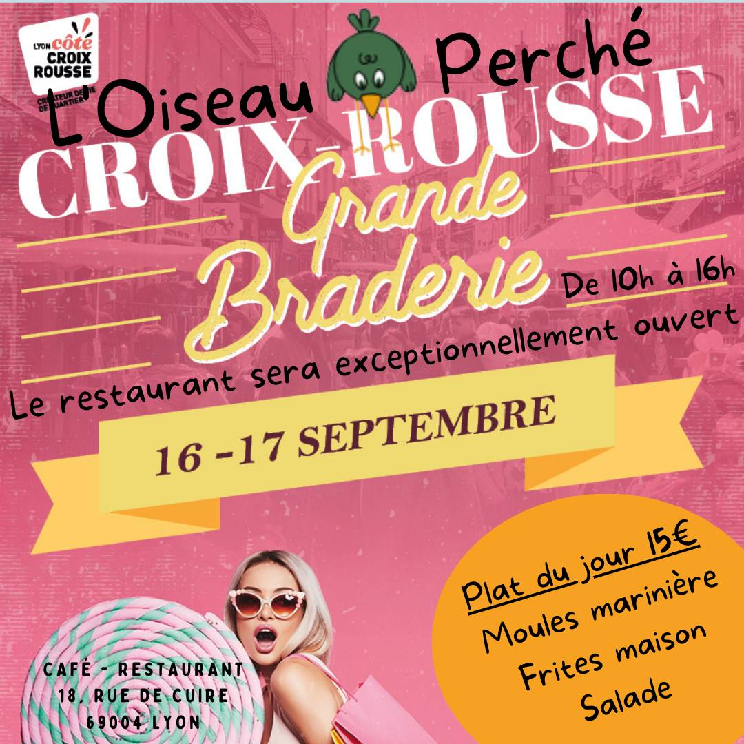 L'Oiseau Perché меню