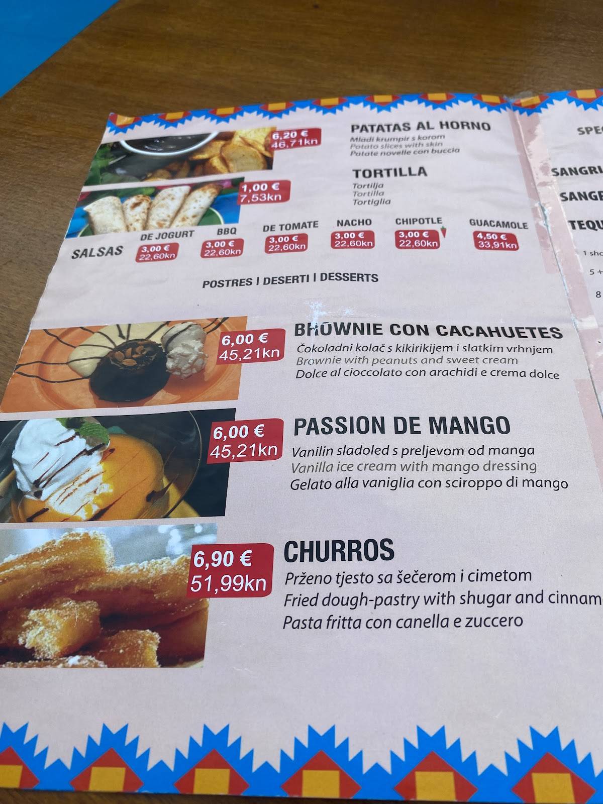 La Barca - CANTINA MEXICANA меню