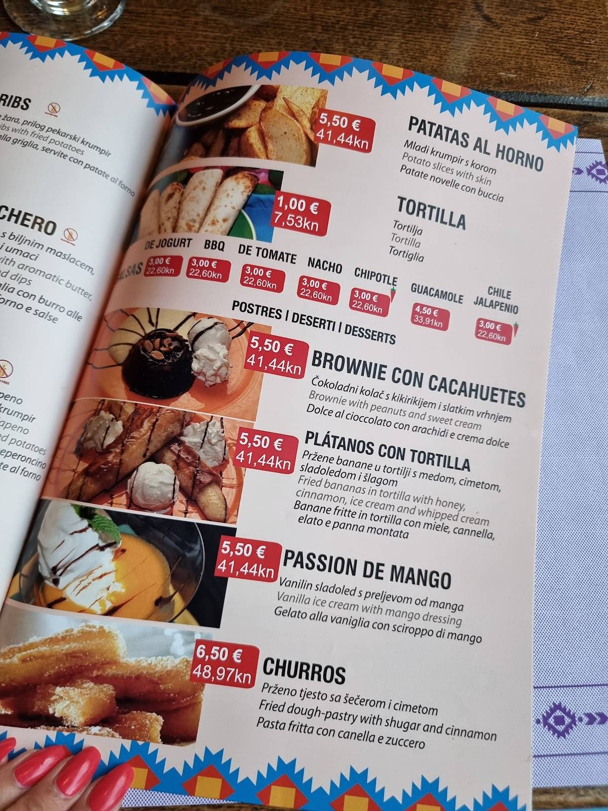 La Barca - CANTINA MEXICANA меню