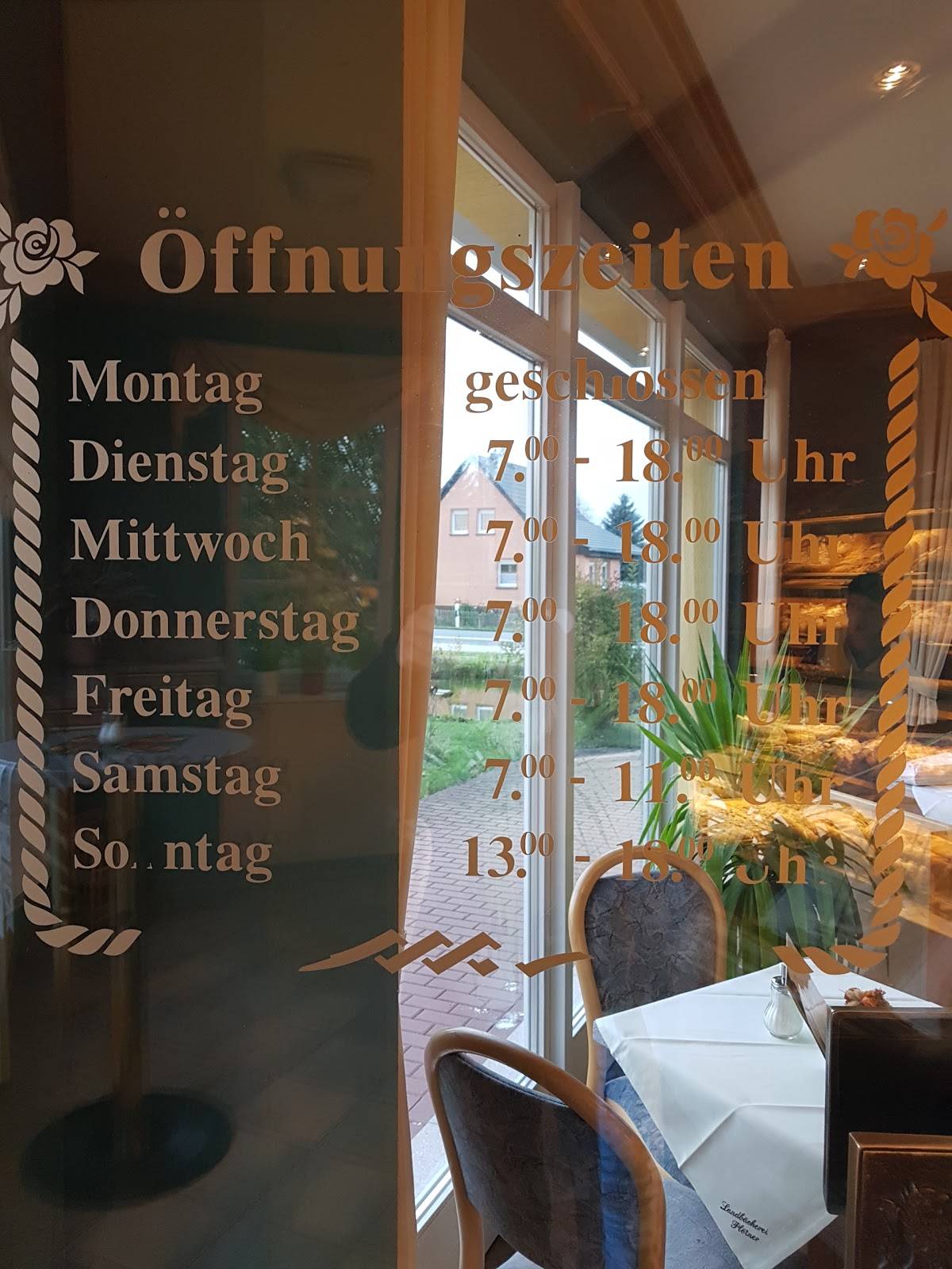 Landbäckerei Plötner меню