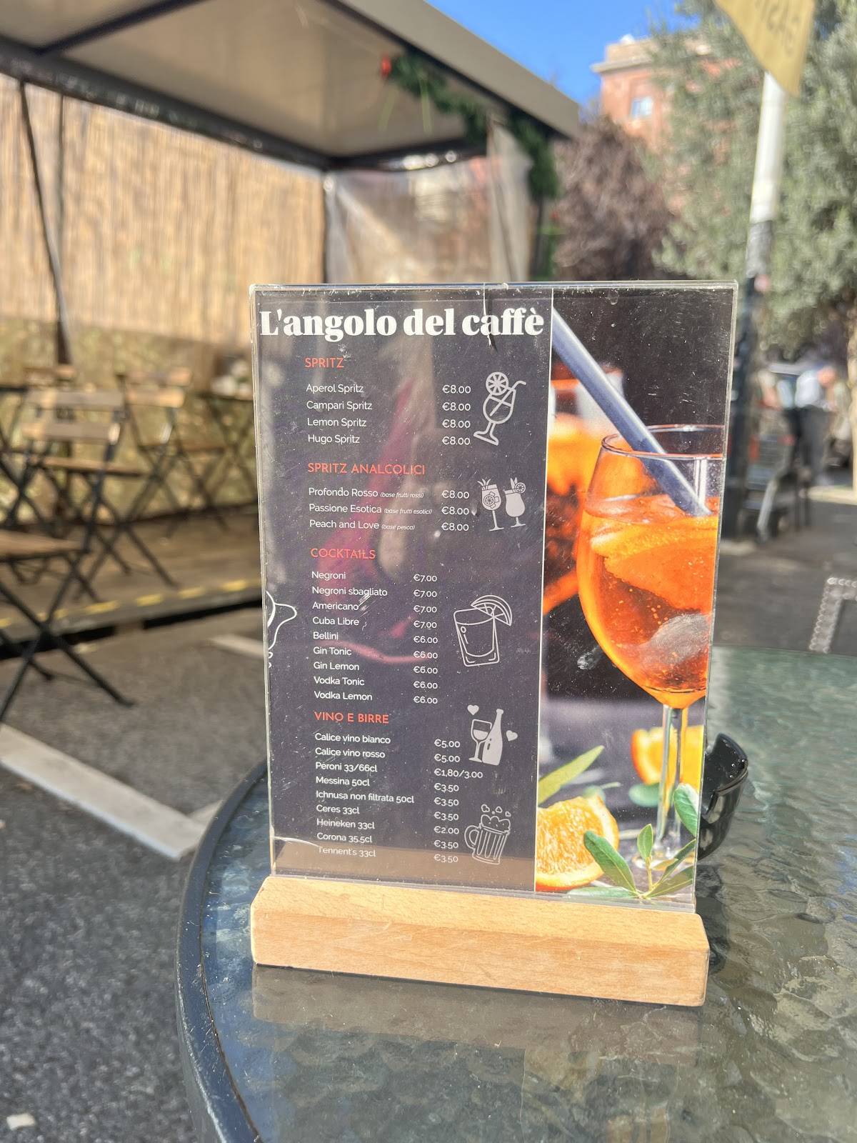L'angolo del caffè меню