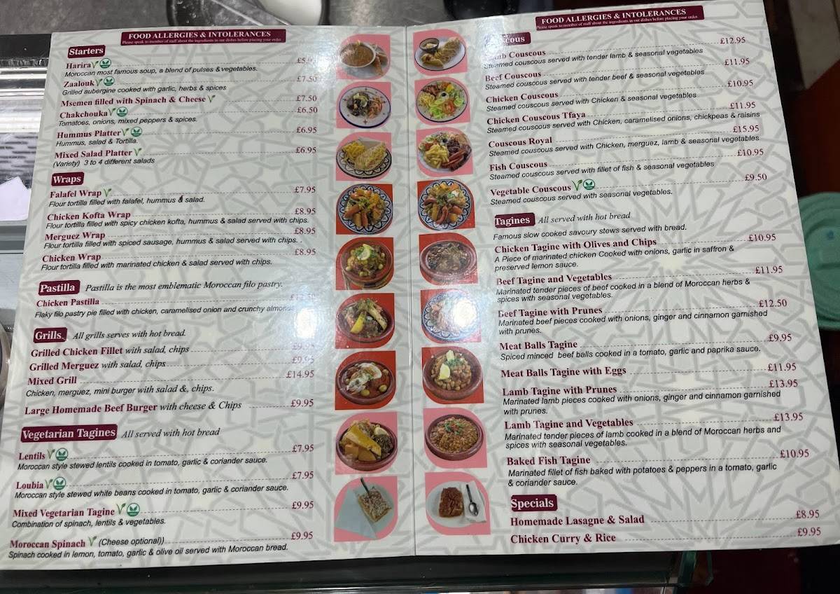 Le Rif Restaurant меню