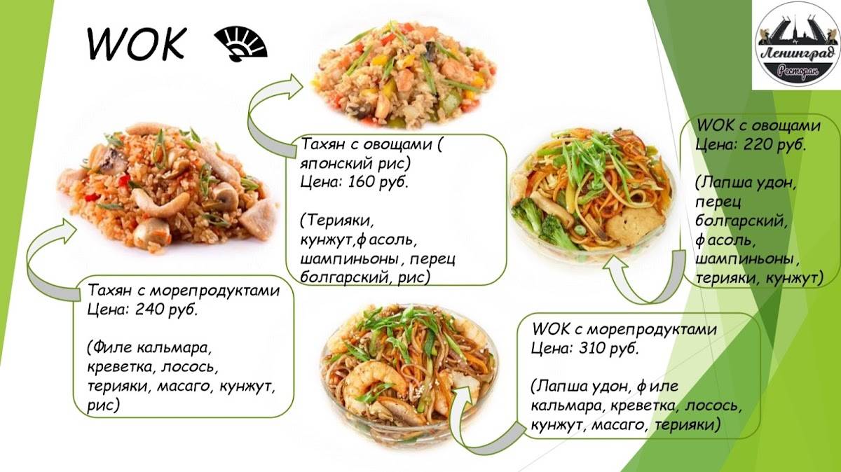 Ленинград меню