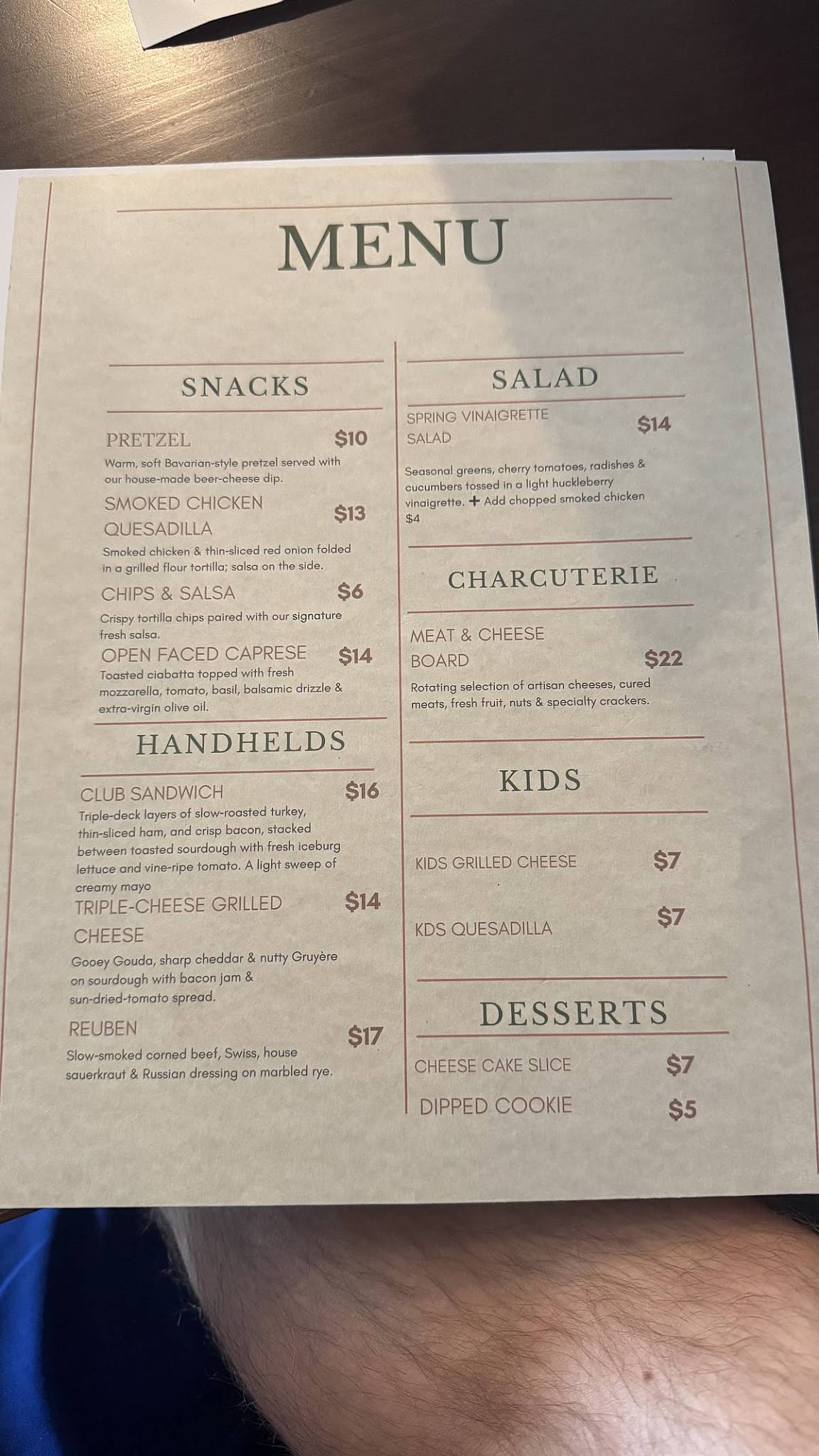 Local Flavors меню