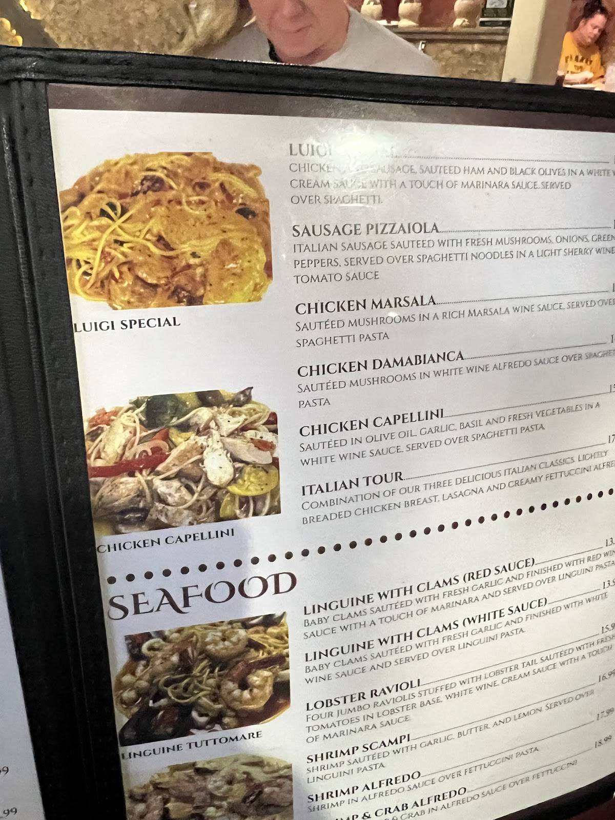 Luigi's Italian Restaurant меню