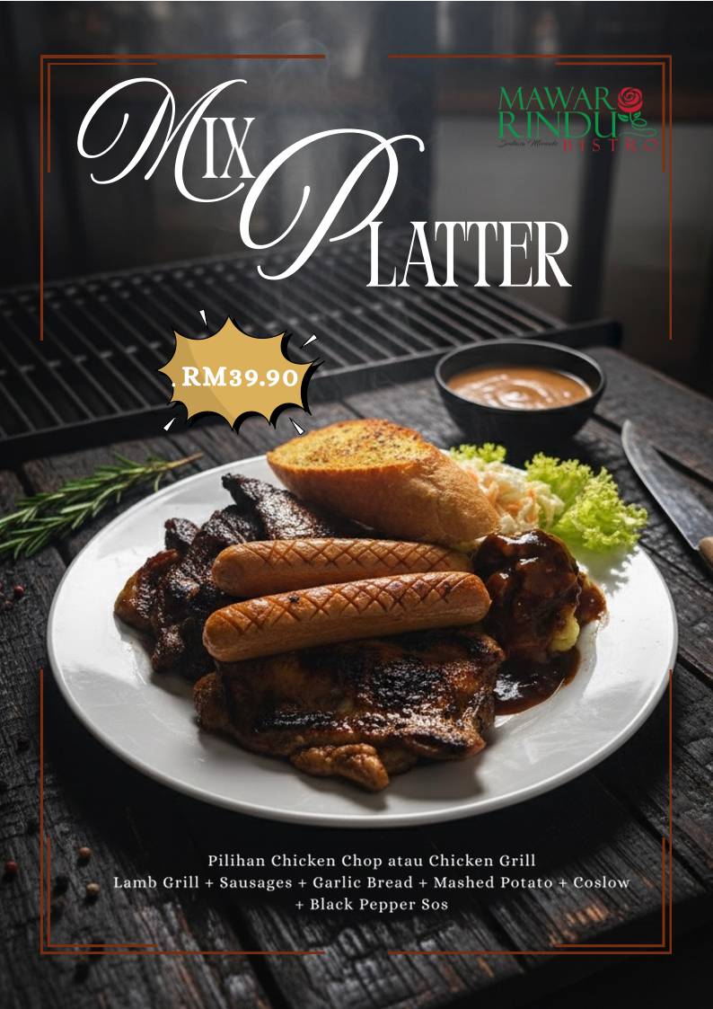 MAWAR RINDU BISTRO меню
