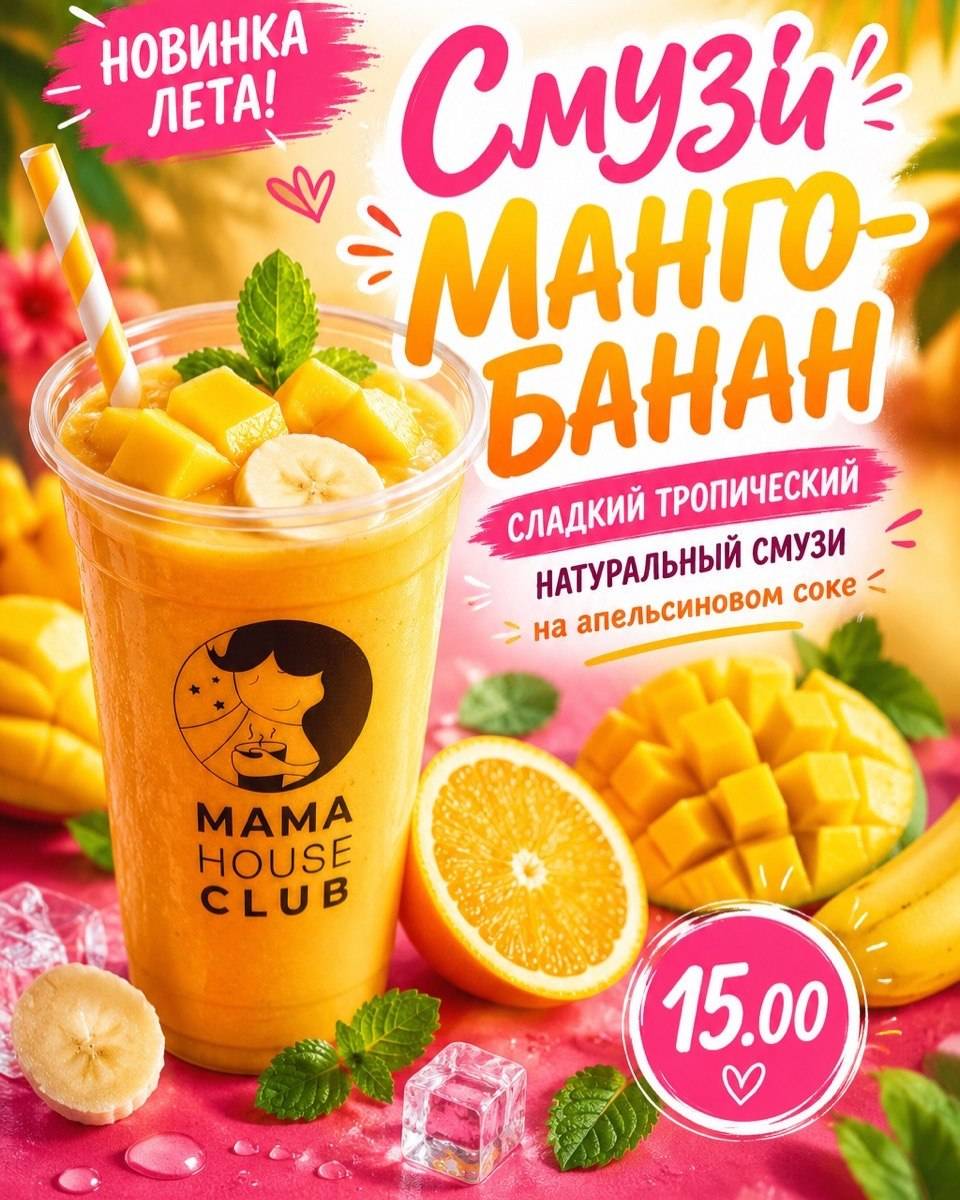 MamaHouse club игровая+кофейня меню