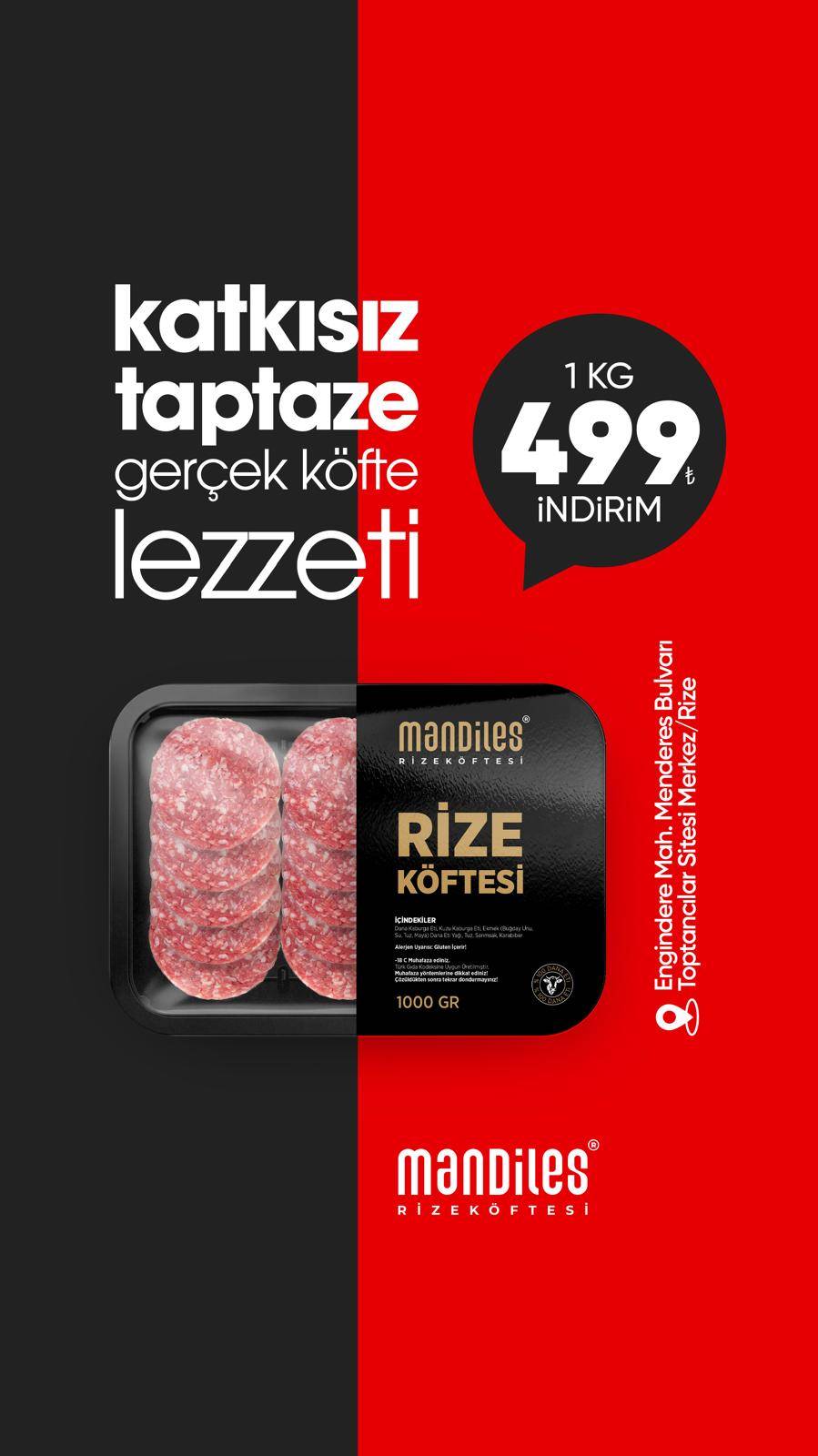 Mandiles Rize Köftecisi меню