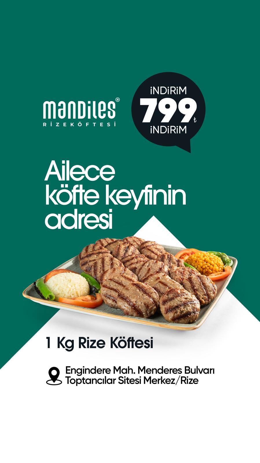 Mandiles Rize Köftecisi меню