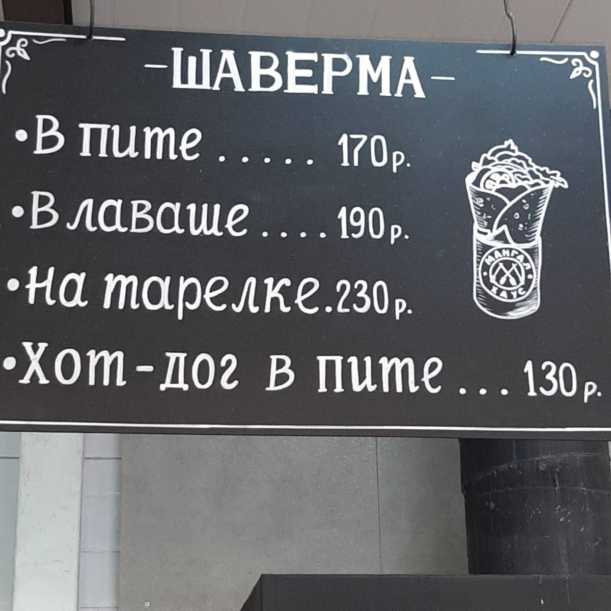 Быстрое питание меню