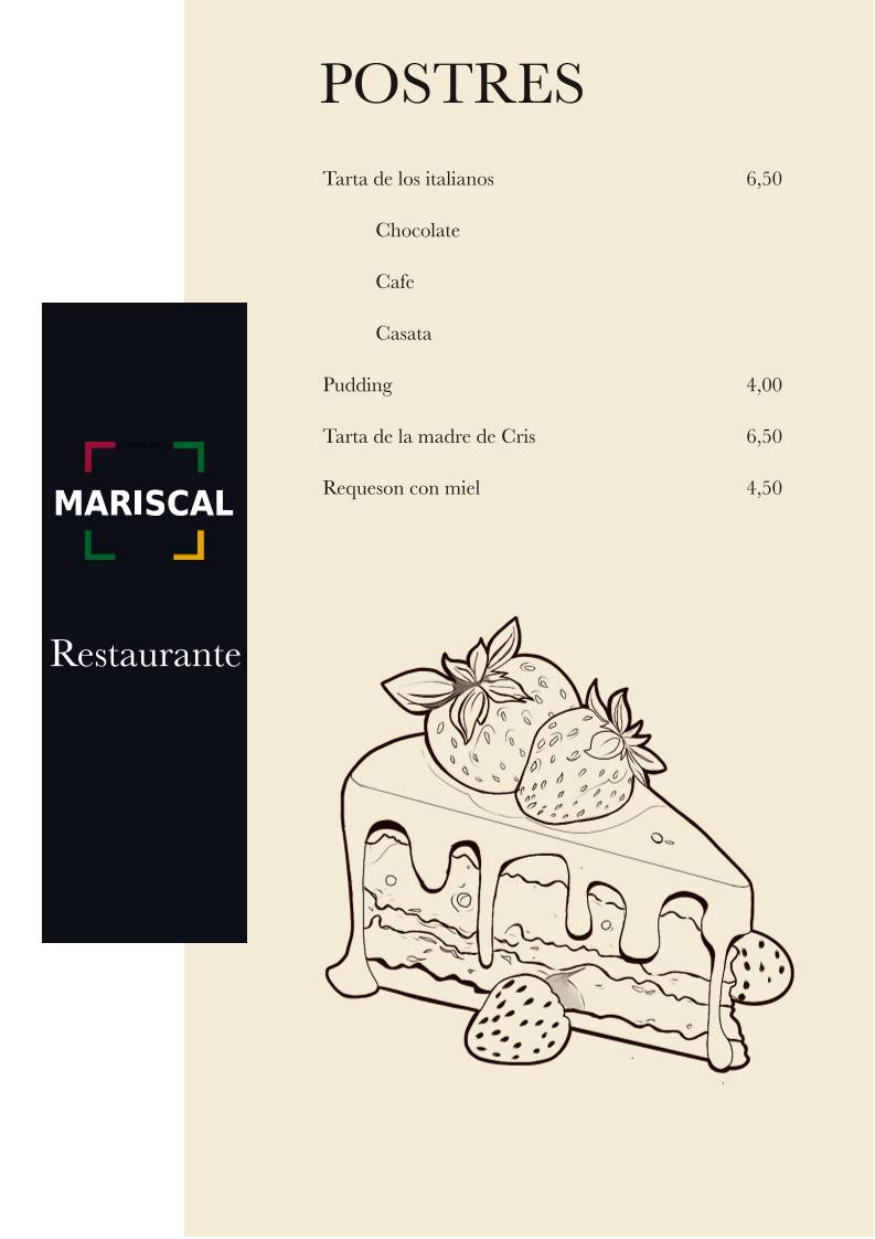 Mariscal Delicatessen Constitución-Restaurante меню