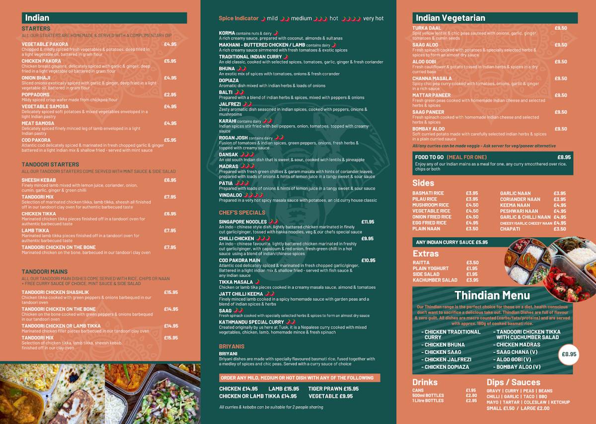 Tusk Takeaway Strabane меню