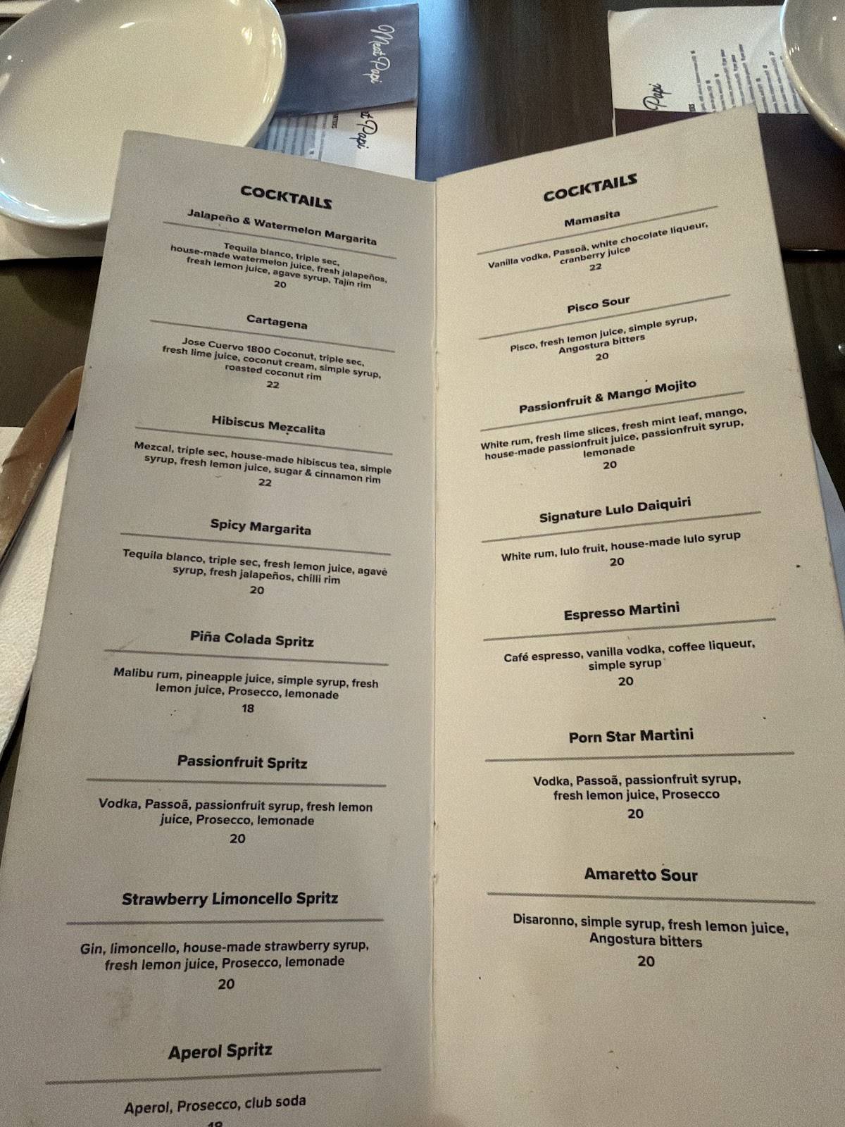 Meat Papi Restaurant Essendon меню