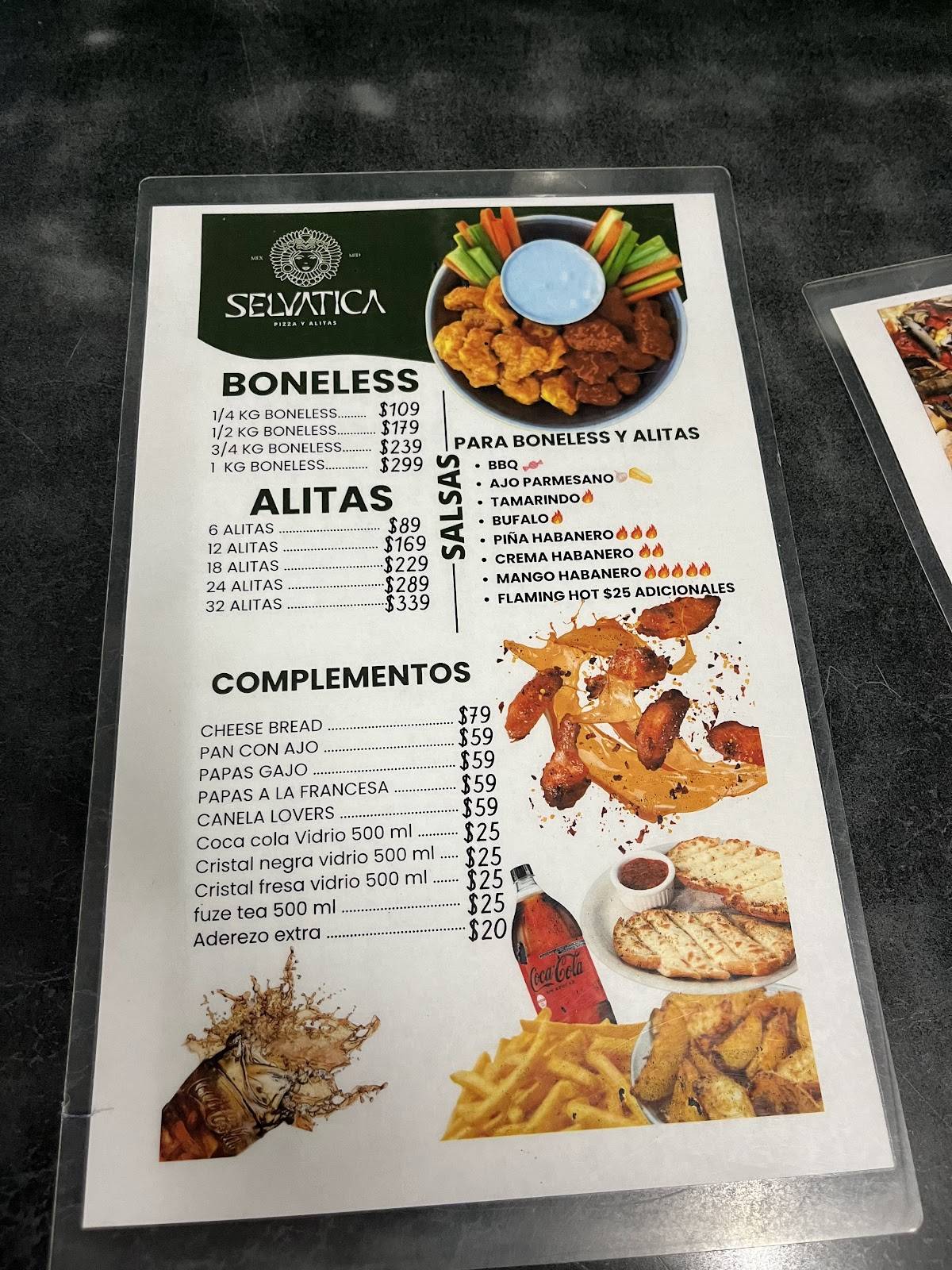 Selvatica Mid Pizzería меню