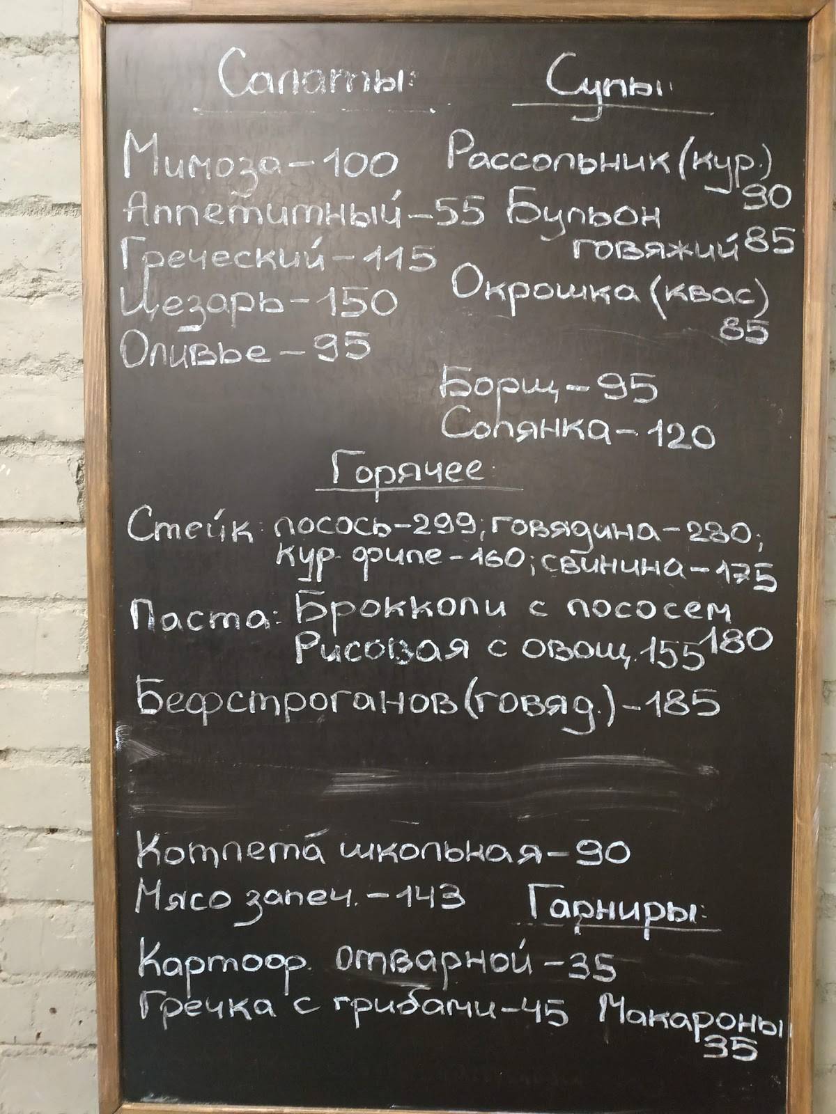 Миша любит меню