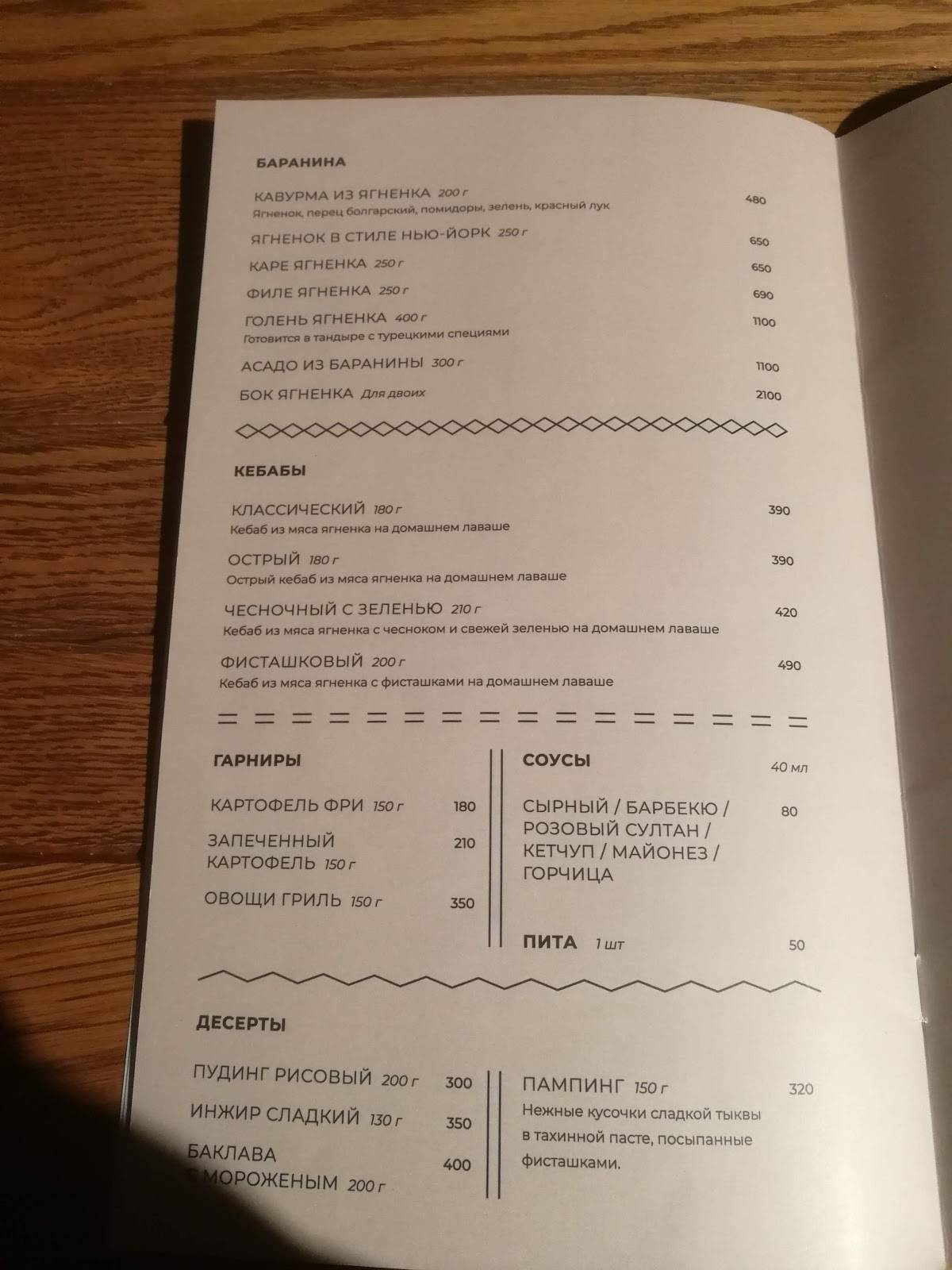 Мяsoet Turkish Cuisine меню