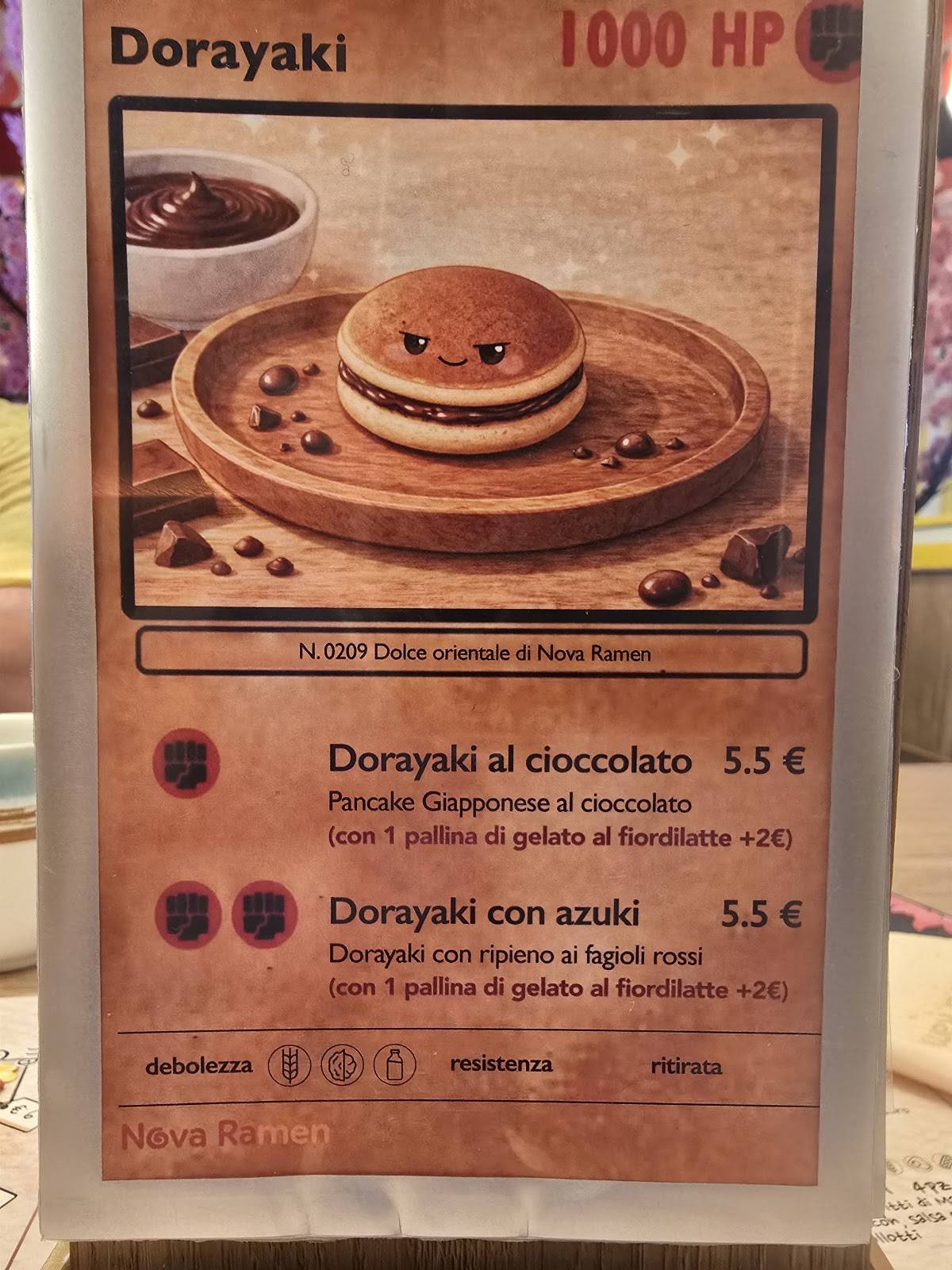 NOVA RAMEN меню
