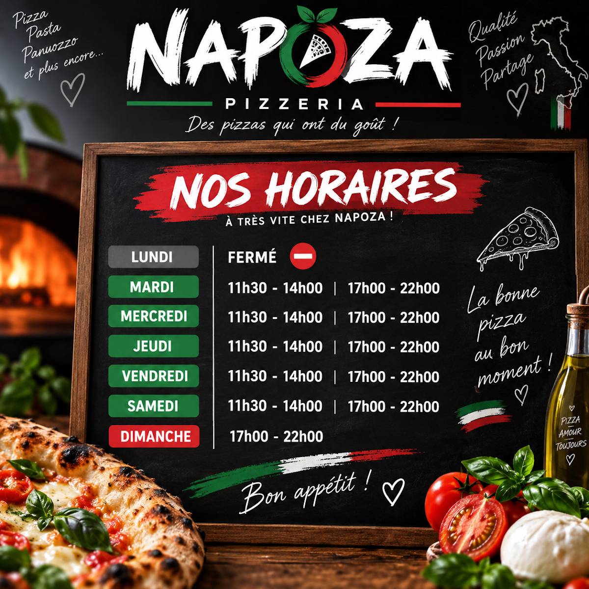 Napoza меню