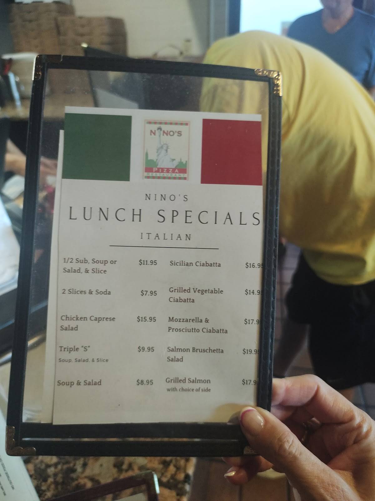 Nino's Italian Restaurant Boca Raton меню