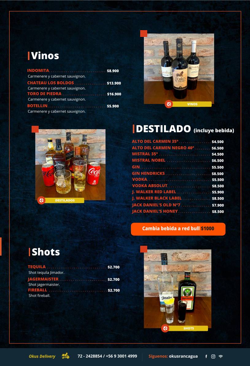 Okus Restobar меню