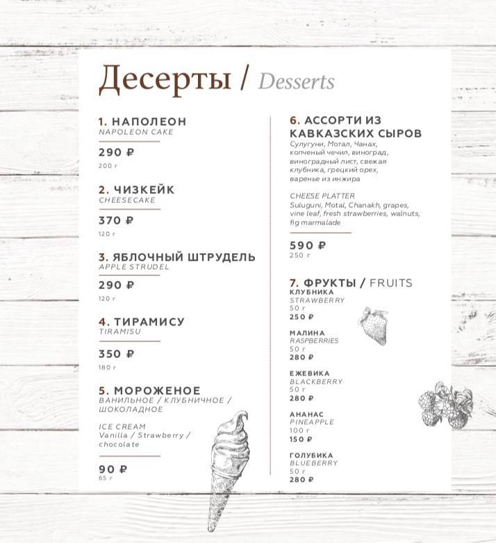 Oriental Express меню