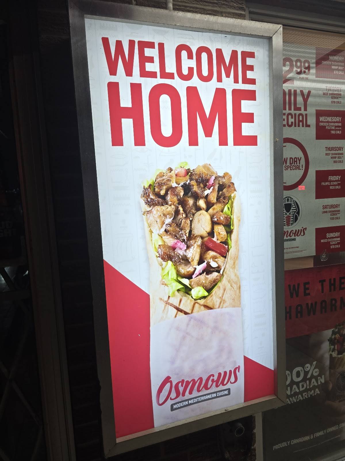 Osmow's Shawarma меню