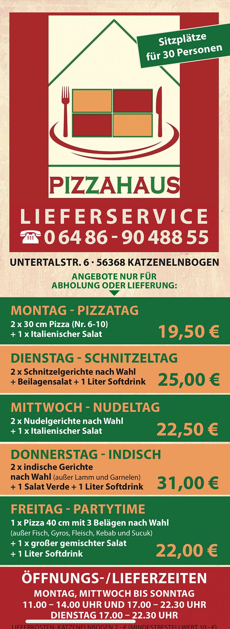 PIZZA HAUS KATZENELNBOGEN,