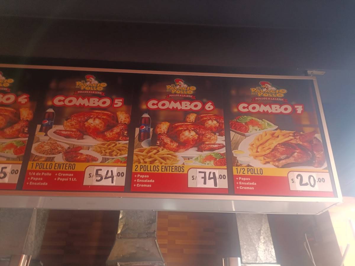 Palacio del pollo del 2 de canto grande меню